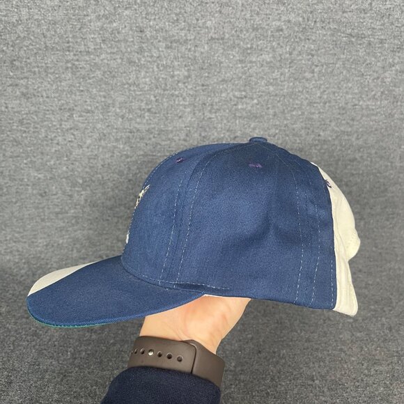 Cali-Fame Blue White Duck Woods Pro AM Adjustable Hat Cap Made in USA - Picture 4 of 11